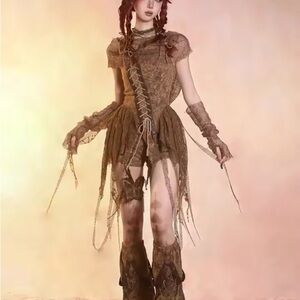 Y2K bohemian style outfit